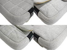 Load image into Gallery viewer, CHANEL シャネル スポーツライン チェーンショルダーバッグ マトラッセ 9番台 コットン グレー マットシルバー金具 美品 中古 4c067660