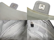 Load image into Gallery viewer, CHANEL シャネル スポーツライン チェーンショルダーバッグ マトラッセ 9番台 コットン グレー マットシルバー金具 美品 中古 4c067660