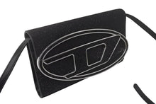 Load image into Gallery viewer, 新品未使用 DIESEL ディーゼル 1DR WALLET STRAP X09809 P0787 レザー ブラック シルバー 2WAYバッグ 中古 4c067664