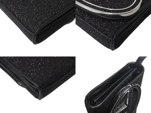 新品未使用 DIESEL ディーゼル 1DR WALLET STRAP X09809 P0787 レザー ブラック シルバー 2WAYバッグ 中古 4c067664