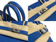Load image into Gallery viewer, 新品同様 HERMES エルメス バーキン25 ハンドバッグ C刻印 ブルーゼリージュ トゴ シルバー金具 フランス製 中古 4c067668