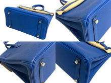 Load image into Gallery viewer, 新品同様 HERMES エルメス バーキン25 ハンドバッグ C刻印 ブルーゼリージュ トゴ シルバー金具 フランス製 中古 4c067668
