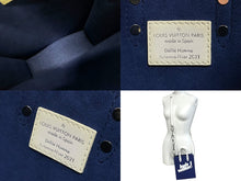 Load image into Gallery viewer, LOUIS VUITTON ルイヴィトン エブリデイLV サック プラ XS 2way M80841 シルバー金具 ブルー ホワイト 美品 中古 4c067673