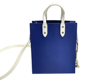 Load image into Gallery viewer, LOUIS VUITTON ルイヴィトン エブリデイLV サック プラ XS 2way M80841 シルバー金具 ブルー ホワイト 美品 中古 4c067673