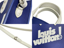 Load image into Gallery viewer, LOUIS VUITTON ルイヴィトン エブリデイLV サック プラ XS 2way M80841 シルバー金具 ブルー ホワイト 美品 中古 4c067673