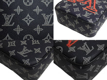 Load image into Gallery viewer, LOUIS VUITTON ルイヴィトン アップサイドダウン ダヌーブPM ショルダーバッグ M43678 コーティングキャンバス ネイビー 美品 中古 4c067674
