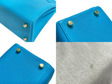Load image into Gallery viewer, 新品未使用 HERMES エルメス ケリー28 ハンドバッグ □O刻印 内縫い パーソナルオーダー ブルーアズテック シェーブル ゴールド金具 中古 4c067678