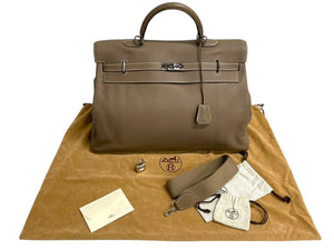 HERMES エルメス ケリー 50 ヴォヤージュ エトゥープ □J刻印