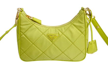 画像をギャラリービューアに読み込む, 極美品 PRADA プラダ Re-Edition リエディション 1995 Re-Nylon リナイロン イエローグリーン ミニバッグ 中古 4c067688 