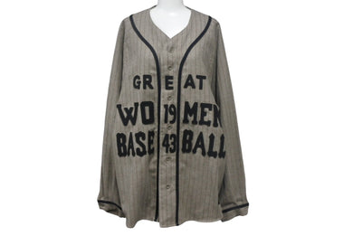 KAPITAL キャピタル ベースボールシャツ baseball shirts K2209LS016 ウール サイズ 2 グレー ブラック 美品 中古 4c067710
