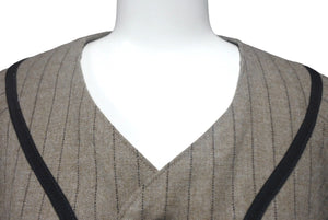 KAPITAL キャピタル ベースボールシャツ baseball shirts K2209LS016 ウール サイズ 2 グレー ブラック 美品 中古 4c067710