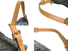 Load image into Gallery viewer, LOUIS VUITTON ルイ ヴィトン バギーGM ショルダーバッグ M95048 モノグラムデニム ブルー ベージュ 美品 中古 4c067722