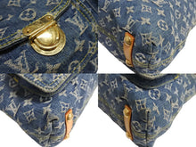 Load image into Gallery viewer, LOUIS VUITTON ルイ ヴィトン バギーGM ショルダーバッグ M95048 モノグラムデニム ブルー ベージュ 美品 中古 4c067722
