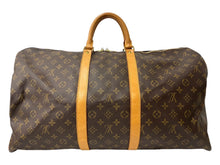 Load image into Gallery viewer, LOUIS VUITTON ルイヴィトン キーポル55 M41424 ボストンバッグ モノグラムキャンバス ブラウン 美品 中古 4c067723
