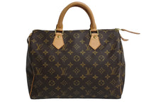 Load image into Gallery viewer, LOUIS VUITTON ルイヴィトン スピーディ30 ハンドバッグ M41526 旧型 モノグラム PVC レザー ゴールド金具 ブラウン 美品 中古 4c067734