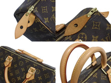 Load image into Gallery viewer, LOUIS VUITTON ルイヴィトン スピーディ30 ハンドバッグ M41526 旧型 モノグラム PVC レザー ゴールド金具 ブラウン 美品 中古 4c067734