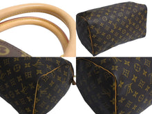 Load image into Gallery viewer, LOUIS VUITTON ルイヴィトン スピーディ30 ハンドバッグ M41526 旧型 モノグラム PVC レザー ゴールド金具 ブラウン 美品 中古 4c067734