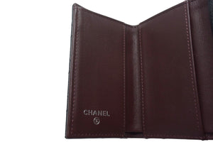 CHANEL シャネル クラシック スモール フラップ ウォレット 三つ折り財布 31番台 キャビアスキン ブラック 美品 中古 4c067745
