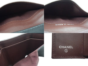 CHANEL シャネル クラシック スモール フラップ ウォレット 三つ折り財布 31番台 キャビアスキン ブラック 美品 中古 4c067745