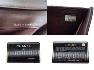 CHANEL シャネル クラシック スモール フラップ ウォレット 三つ折り財布 31番台 キャビアスキン ブラック 美品 中古 4c067745
