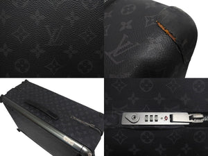 LouisVuitton ルイヴィトン スーツケース ホライゾン70 M23303 DR3147 モノグラムエクリプス ブラック シルバー金具 良品 中古 4c067747