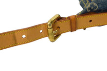 Load image into Gallery viewer, LOUIS VUITTON ルイヴィトン バギーGM ショルダーバッグ M95048 モノグラムデニム ブルー ベージュ 美品 中古 4c067751