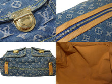 Load image into Gallery viewer, LOUIS VUITTON ルイヴィトン バギーGM ショルダーバッグ M95048 モノグラムデニム ブルー ベージュ 美品 中古 4c067751