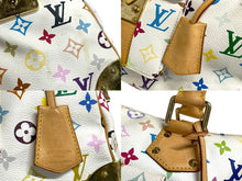 Load image into Gallery viewer, LOUIS VUITTON ルイヴィトン スピーディ30 ハンドバッグ M92643 ゴールド金具 ホワイト マルチカラー 美品 中古 4c067752