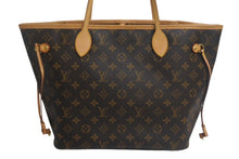 Load image into Gallery viewer, 極美品 Louis Vuitton ルイヴィトン モノグラム ネヴァーフルMM M40995 ポーチ付き ブラウン PVC レザー 中古 4c067754