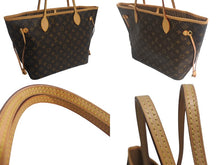 Load image into Gallery viewer, 極美品 Louis Vuitton ルイヴィトン モノグラム ネヴァーフルMM M40995 ポーチ付き ブラウン PVC レザー 中古 4c067754