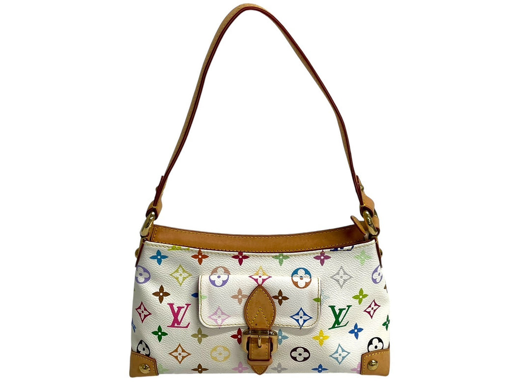 LOUIS VUITTON ルイヴィトン モノグラムマルチカラー エライザ ショルダーバッグ M40098 村上隆 ホワイト 美品 中古 4c067758