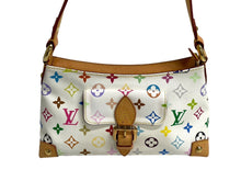 Load image into Gallery viewer, LOUIS VUITTON ルイヴィトン モノグラムマルチカラー エライザ ショルダーバッグ M40098 村上隆 ホワイト 美品 中古 4c067758