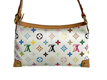 Load image into Gallery viewer, LOUIS VUITTON ルイヴィトン モノグラムマルチカラー エライザ ショルダーバッグ M40098 村上隆 ホワイト 美品 中古 4c067758
