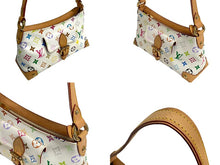 Load image into Gallery viewer, LOUIS VUITTON ルイヴィトン モノグラムマルチカラー エライザ ショルダーバッグ M40098 村上隆 ホワイト 美品 中古 4c067758
