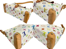 Load image into Gallery viewer, LOUIS VUITTON ルイヴィトン モノグラムマルチカラー エライザ ショルダーバッグ M40098 村上隆 ホワイト 美品 中古 4c067758