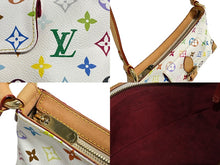 Load image into Gallery viewer, LOUIS VUITTON ルイヴィトン モノグラムマルチカラー エライザ ショルダーバッグ M40098 村上隆 ホワイト 美品 中古 4c067758