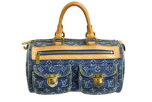 Load image into Gallery viewer, LOUIS VUITTON ルイヴィトン ハンドバッグ ネオスピーディ M95019 モノグラムデニム ゴールド金具 美品 中古 4c067762