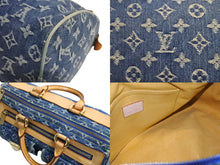 Load image into Gallery viewer, LOUIS VUITTON ルイヴィトン ハンドバッグ ネオスピーディ M95019 モノグラムデニム ゴールド金具 美品 中古 4c067762