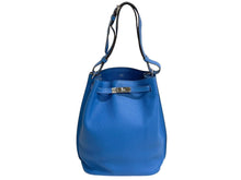 Load image into Gallery viewer, HERMES エルメス ソーケリー26 ショルダーバッグ □O刻印 トリヨンクレマンス ブルー パラジウム金具 美品 中古 4c067765