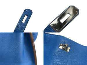 HERMES エルメス ソーケリー26 ショルダーバッグ □O刻印 トリヨンクレマンス ブルー パラジウム金具 美品 中古 4c067765