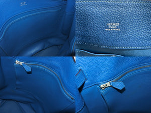 HERMES エルメス ソーケリー26 ショルダーバッグ □O刻印 トリヨンクレマンス ブルー パラジウム金具 美品 中古 4c067765