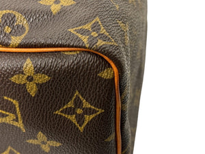 LOUIS VUITTON ルイヴィトン スピーディ25 ハンドバッグ M41109 旧型 モノグラム PVC レザー ゴールド金具 ブラウン 美品 中古 4c067767