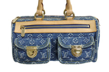 Load image into Gallery viewer, LOUIS VUITTON ルイヴィトン ハンドバッグ ネオスピーディ M95019 モノグラムデニム ゴールド金具 ブルー 美品 中古 4c067773