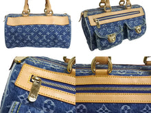 Load image into Gallery viewer, LOUIS VUITTON ルイヴィトン ハンドバッグ ネオスピーディ M95019 モノグラムデニム ゴールド金具 ブルー 美品 中古 4c067773