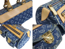 Load image into Gallery viewer, LOUIS VUITTON ルイヴィトン ハンドバッグ ネオスピーディ M95019 モノグラムデニム ゴールド金具 ブルー 美品 中古 4c067773