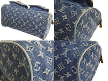 Load image into Gallery viewer, LOUIS VUITTON ルイヴィトン ハンドバッグ ネオスピーディ M95019 モノグラムデニム ゴールド金具 ブルー 美品 中古 4c067773
