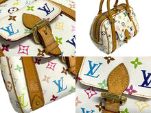 Load image into Gallery viewer, LOUIS VUITTON ルイヴィトン プノシラ ハンドバッグ M40096 PVC ヌメ革 ゴールド金具 ホワイト マルチカラー 美品 中古 4c067777