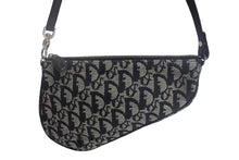 Load image into Gallery viewer, 極美品 ChristianDior クリスチャンディオール トロッター サドルポーチ ワンショルダーバッグ ネイビー ガリアーノ期 中古 4c067784