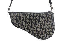 Load image into Gallery viewer, 極美品 ChristianDior クリスチャンディオール トロッター サドルポーチ ワンショルダーバッグ ネイビー ガリアーノ期 中古 4c067784