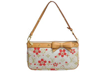 Load image into Gallery viewer, LOUIS VUITTON ルイヴィトン ポシェットアクセソワール チェリーブロッサム 村上隆コラボ M92008 リボン ゴールド金具 美品 中古 4c067792